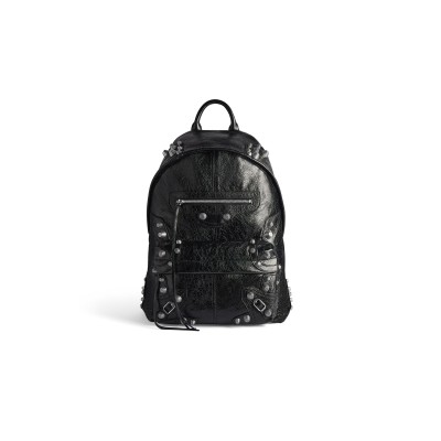 BALENCIAGA MEN'S LE CAGOLE BACKPACK IN BLACK 766297210KR1000 (45.9*35*18cm)